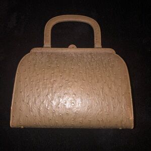 Manon Ostrich Women’s Handbag in Tan